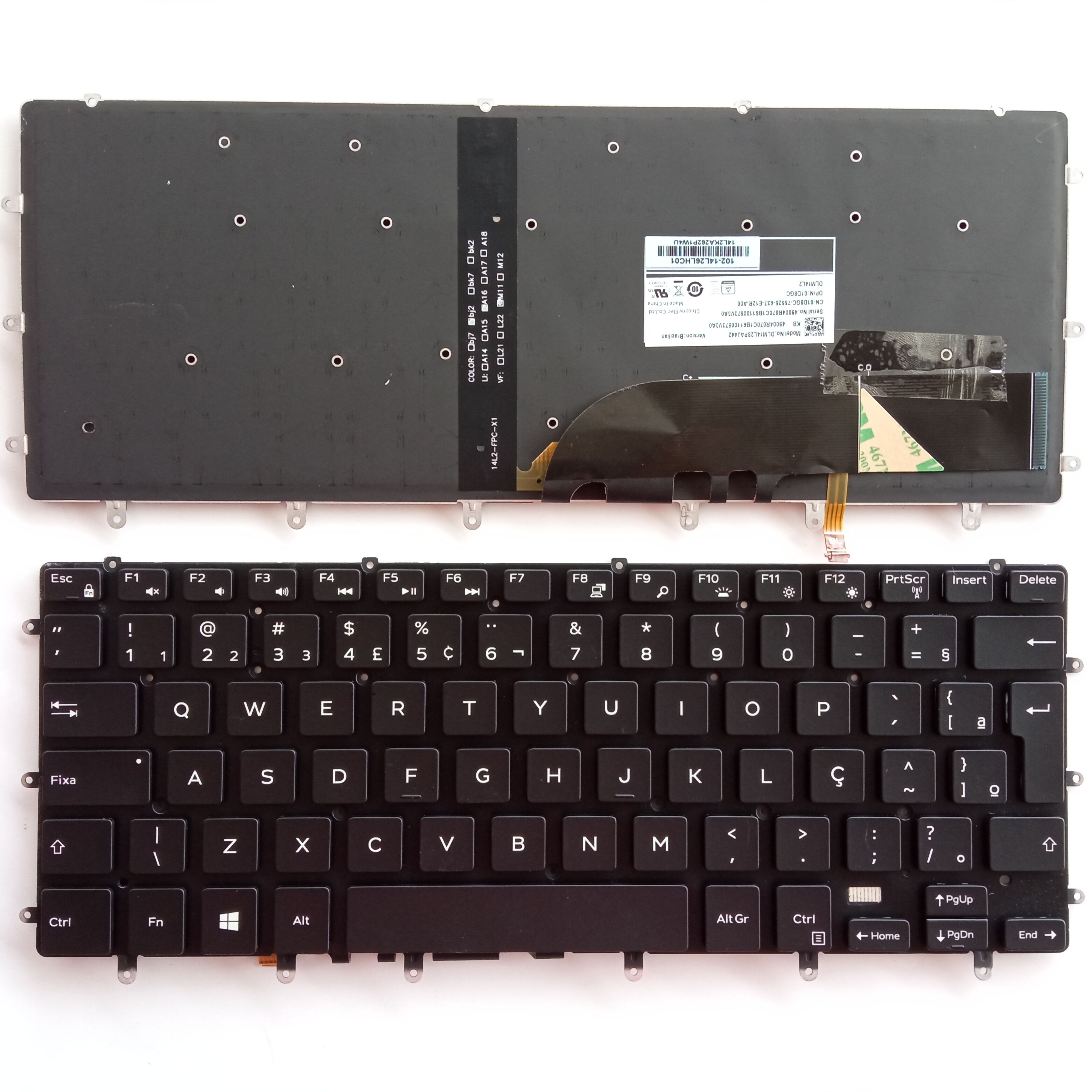 Picture of New Replacement Laptop Keyboard For DELL 9550/XPS15 9550/9560/M5510/7558/P56F/9570 BLACK Backlit BR Layout